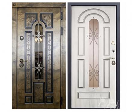 ВХОДНАЯ ДВЕРЬ С КОРАБЕЛЬНОЙ ФАНЕРОЙ "MAXTON"