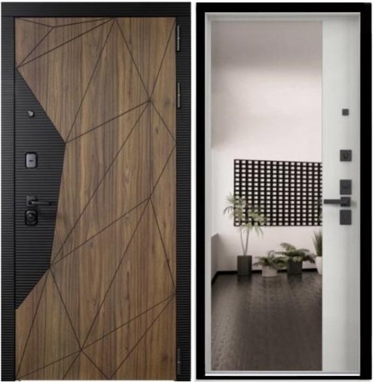 ВХОДНАЯ ДВЕРЬ "VOLCANO" С ЗЕРКАЛОМ №3