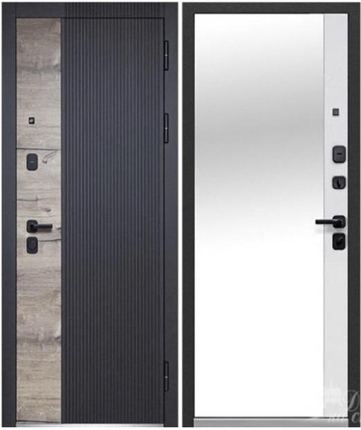 Входная металлическая дверь с зеркалом "FINEX"