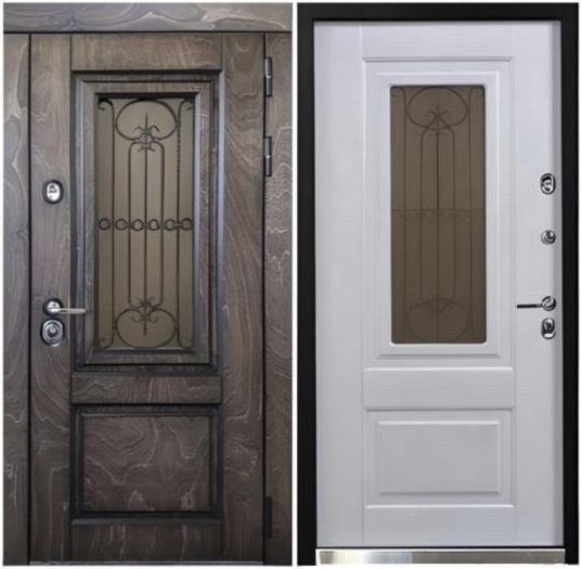 ВХОДНАЯ ДВЕРЬ С КОРАБЕЛЬНОЙ ФАНЕРОЙ “OKSFORD”